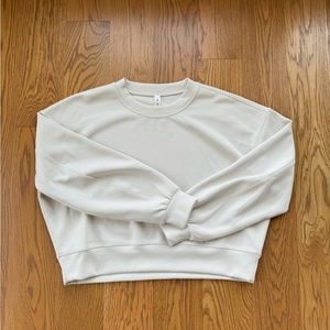 Lululemon Softstreme Crewneck Cream Size 8